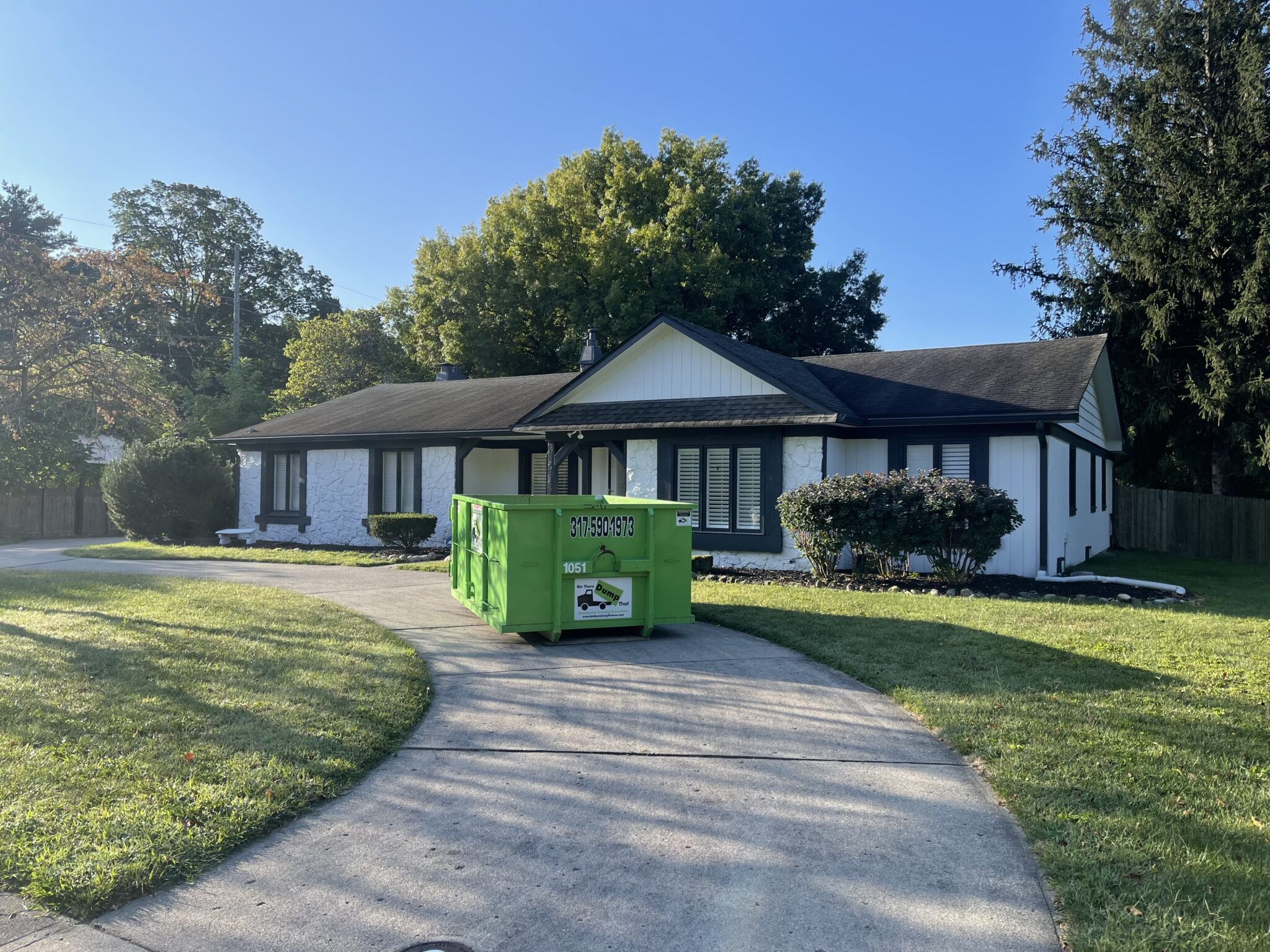 rent a dumpster for residential projects in indianapolis